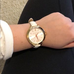 White Michael Kors watch